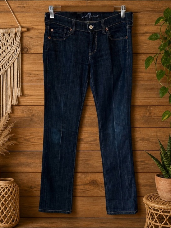 7 For All Mankind Denim - 7 For All Mankind Jeans Size 26 Straight Leg Dark Wash Denim Women